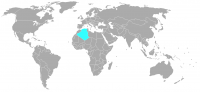 Imagen de la posición en el mundo de Argelia